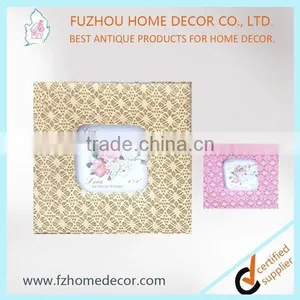 Cloth Wrap Square Picture Frame With Lace Maerial thumbnail-1