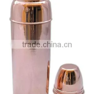 Copper Thermos Design Water Bottle for Good Health | 100% Copper Bottle 900 ml thumbnail-1