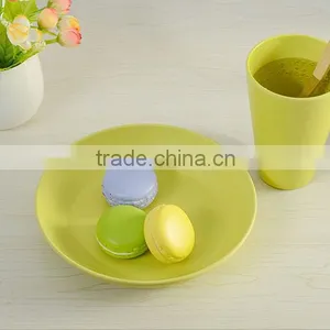Wholesale Ecofriendly Bio Bamboo Fibre Plate Dishes thumbnail-3