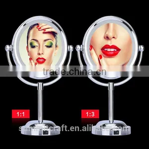 Professional Led Double Sided Makeup Mirror With Led Light thumbnail-2