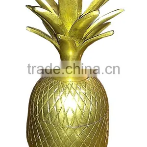 Brass Antique Pineapple Ice Bucket thumbnail-1