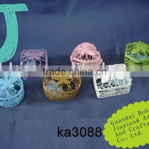 White/Yellow/Green/Pink/Purple Iron Wire Package Mini Gift Box thumbnail-1