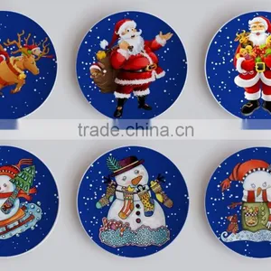9" Ceramic Dinner Plate With Decal thumbnail-1