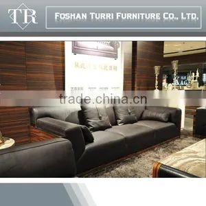 High Quality Luxury Furniture Top Grain Leather Sectional Sofa Set thumbnail-3