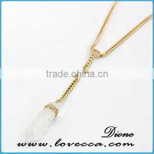 SALE Natural Quartz Necklace Healing Gemstone Necklace thumbnail-3