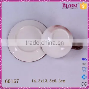 Gift Decoration Glazed Ceramic Coffee Cup and Saucer thumbnail-6