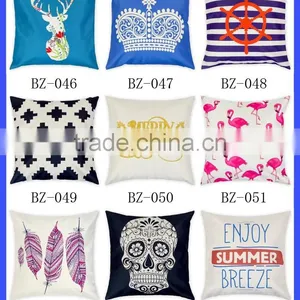 Wholesale 100% Cotton Woven Printed Fabric Towel Pillow Case Plain Cotton Throw Pillow Cover thumbnail-2