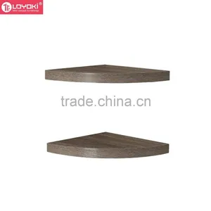 Hot Sale Large Radial Floating Shelf Set of 2 MDF Wood Home Wall Decoration Wall Mounted Corner Wall Shelf thumbnail-5