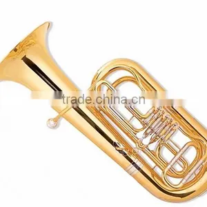 370 mm Bell Gold Lacquer 3-key Tuba thumbnail-1