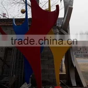 Colorful Stainless Steel Sport Figure Sculpture thumbnail-1