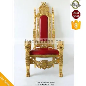 Highback Wedding King Palace Chairs For Bride And Groom thumbnail-1