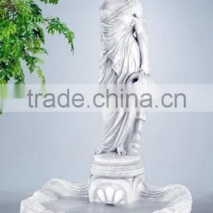 Western Style Garden Decoration Stone Product Marble Women Fountain Statue thumbnail-3