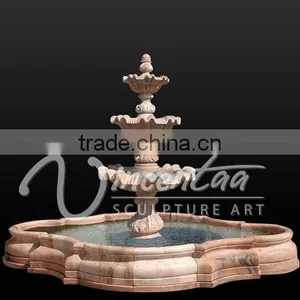 Garden Decoration Hand Carved Natural Marble Water Fountains for Sale thumbnail-2