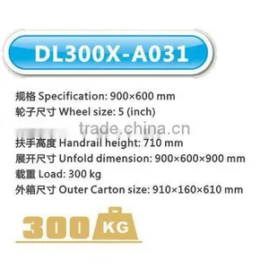 High Quality Plastic Strengthening Hand Trolley With Mute Wheels thumbnail-2
