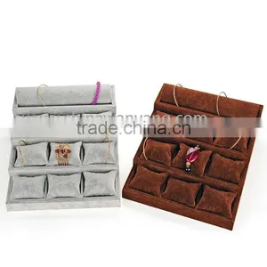 Hot Selling Different Kinds Watch Ring Bracelet Grey Jewelry Box Packaging thumbnail-3