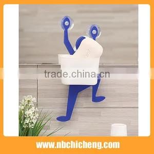 Hanging Soap Holder Plastic Soap Box Suction Wall Holder thumbnail-1
