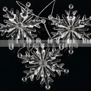 Acrylic Crystal Snowflake Pendant With Snowflake Ornament thumbnail-4