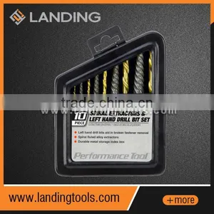 470702 10pcs Drill Bit Set and Spiral Extractor or Screw Remover thumbnail-1