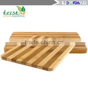 Beautiful Bamboo Chopping Block & Small Tray Sets: Wood Chopping Block, Bread Plate Cover a Cheese Platter thumbnail-2