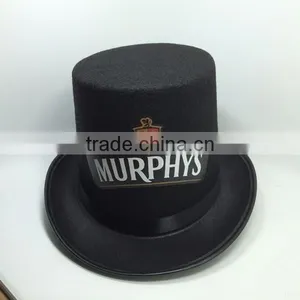 Custom Black Round Top Hat and Magic Cap With Printing thumbnail-1