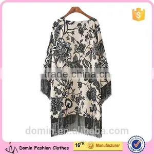 Ladies Latest Fashion Printed Cardigan Kimono thumbnail-2