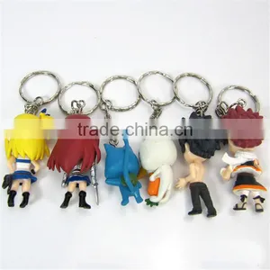 Wholesale Cartoon Anime Souvenirs Toy the Fairy Tail Figure Keychain for Children Gift thumbnail-3