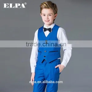 ELPA Formal Designer Slimming Wholesale Blue3 Piece Boys Tuxedo Suits thumbnail-5