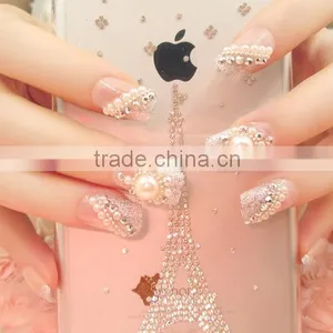 Fashionable Designed Finished Pearl Manicure Nail Tips thumbnail-2