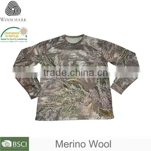 Wholesale Camo t Shirts,merino Wool T-shirt,digital Customised Camo Long-sleeve Shirt thumbnail-1