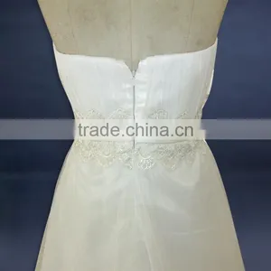 Western New Strapless Corset Wedding Dress thumbnail-5