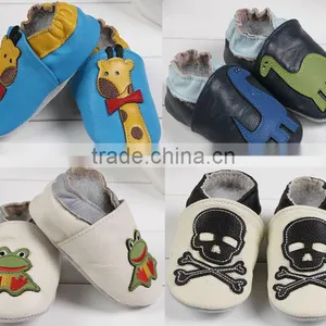 Wholesale 2016 Fashion Owl Soft Real Leather Baby Shoes thumbnail-1