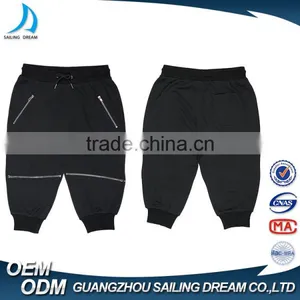 European Style Fashion 4 Zipper Design 3/4 Half Harem Pants for Men thumbnail-3