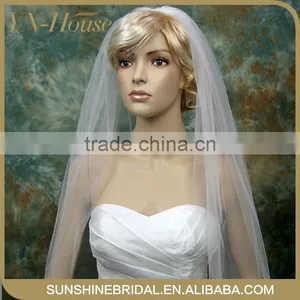 2016 Hot Sale Soft One-layer Bridal Veil/Beautiful Lace Wedding Veil thumbnail-1