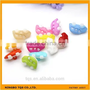 Wholesale 17mm*11mm Colored Plastic Car Children Baby Clothing Button thumbnail-1