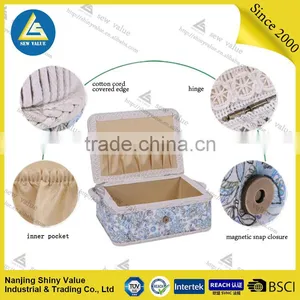 New Design Folding Sewing Basket With Handle in Hign Quality thumbnail-2