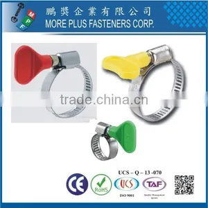 Made in Taiwan Strong Stainless Steel Schlauchklemmen Flexible Butterfly Handle Type Hose Clamp thumbnail-1