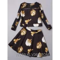 Elegant Set Skirt and Blouse for Ladies thumbnail-3