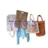 Die Cut/Dual Handles Green Ultrasonic Embossing Bags thumbnail-1