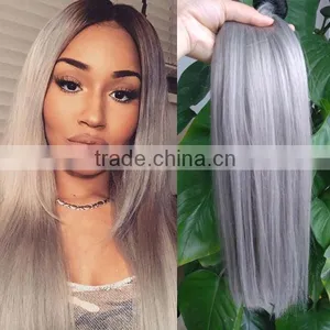 Wholesale Hair Color 1b/grey , Peruvian Hair thumbnail-1