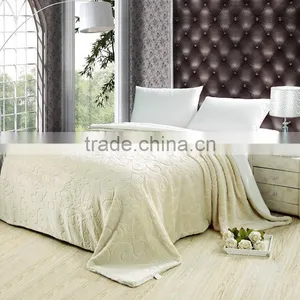 Large Pattern Variety of Colours Double Layers Embossed Flannel Blanket thumbnail-4