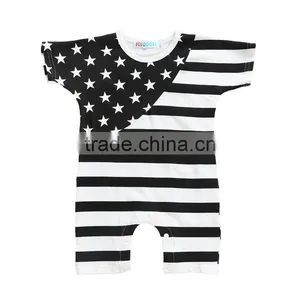 2017 Summer Kids Baby Toddler Clothing Usa Flag Printed Baby Romper Suit thumbnail-3
