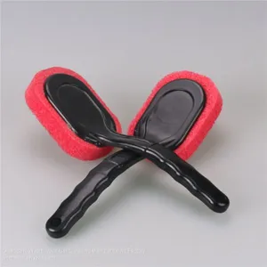 Plastic Wheel Car Wash Brush With TPR Handle Car Clean Tire Brush thumbnail-1