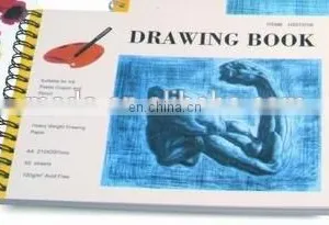 Drawing Pad 100gsm 50 Sheets Wire Bound Colored Cover A4 Fashion Design Drawing Book thumbnail-1