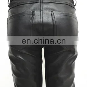 Wholesale Stretch Leggings Stretch Lamb Leather Pants Stretch Pants for Ladies thumbnail-6