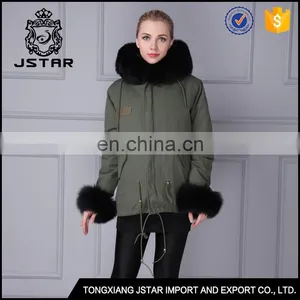 Modern Design Short Mink Coat Winter Black Fur Coat With Fur Hood thumbnail-6