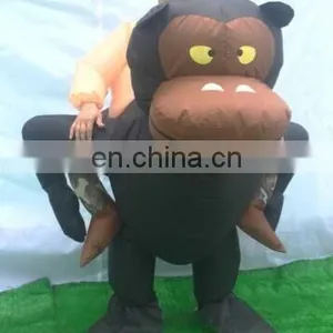 Ride On Monkey Inflatable Costume, Funny Inflatable Costumes For Adults and Kids thumbnail-1