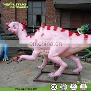 Full Scale Fiberglass Dinosaur Parasaurolophus Statue thumbnail-3