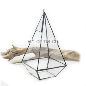 Geometric Terrarium Geometric Glass Terrarium Wholesale Pyramid Shape Lead-free thumbnail-2