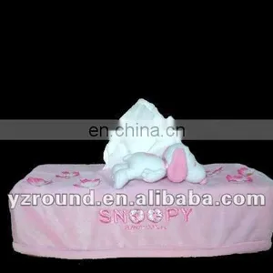 Quality Pink Plush Tissue Box thumbnail-1