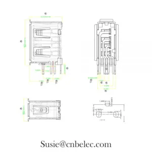 OEM 2.0 4 Pin Type A Female USB Connector USB Port Plug From Shenzhen Manufacturer thumbnail-3